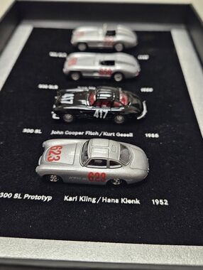 Bitburger 1/87 Mercedes Benz Model Car Set Mile Miglia 4x 300 SL, SLR Daimler